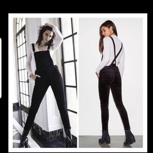 Kendall and kylie velour overalls